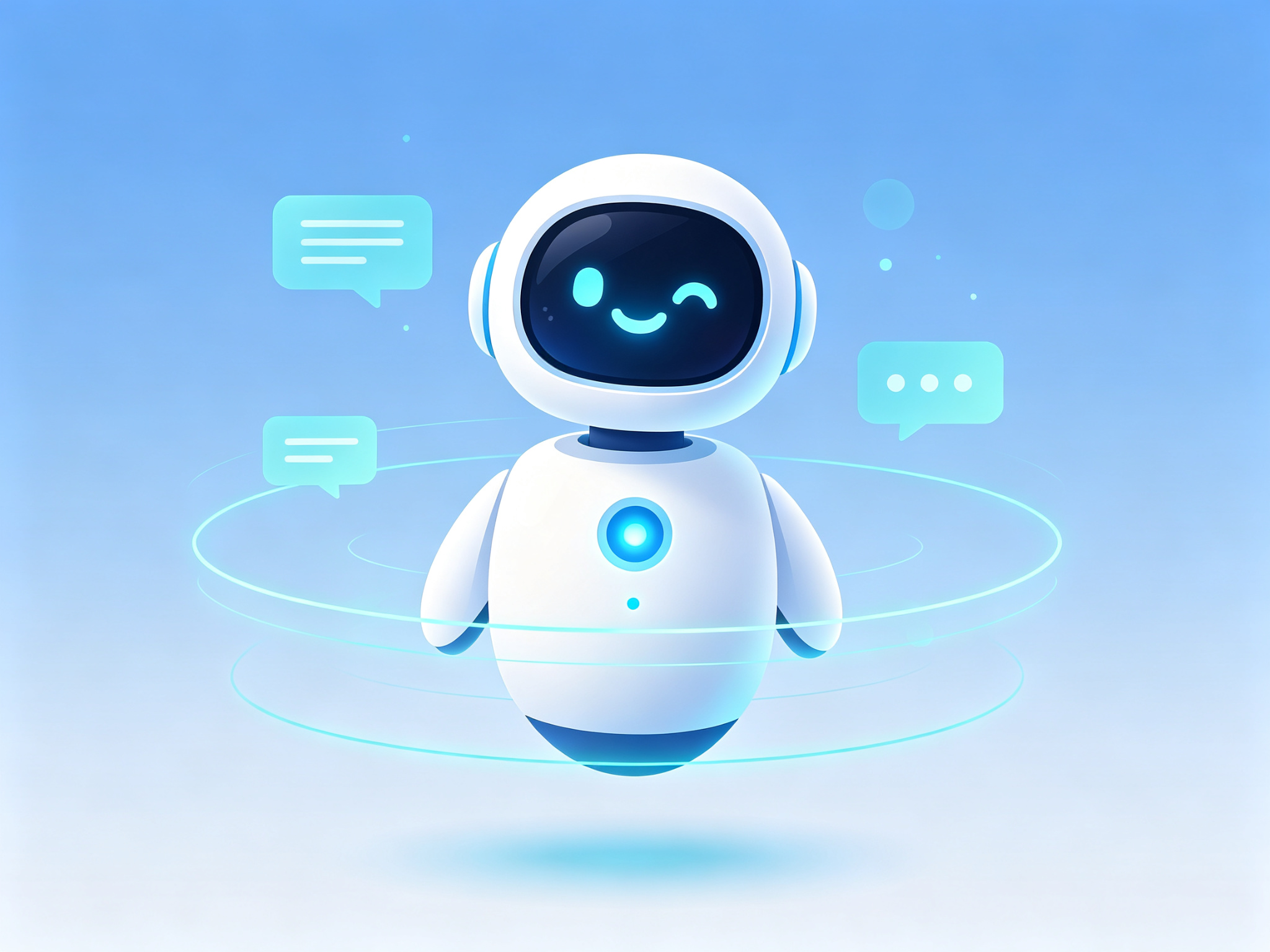 AI 服务机器人概念图